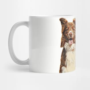 Ollie And Darky Border Collie Dogs Design Mug